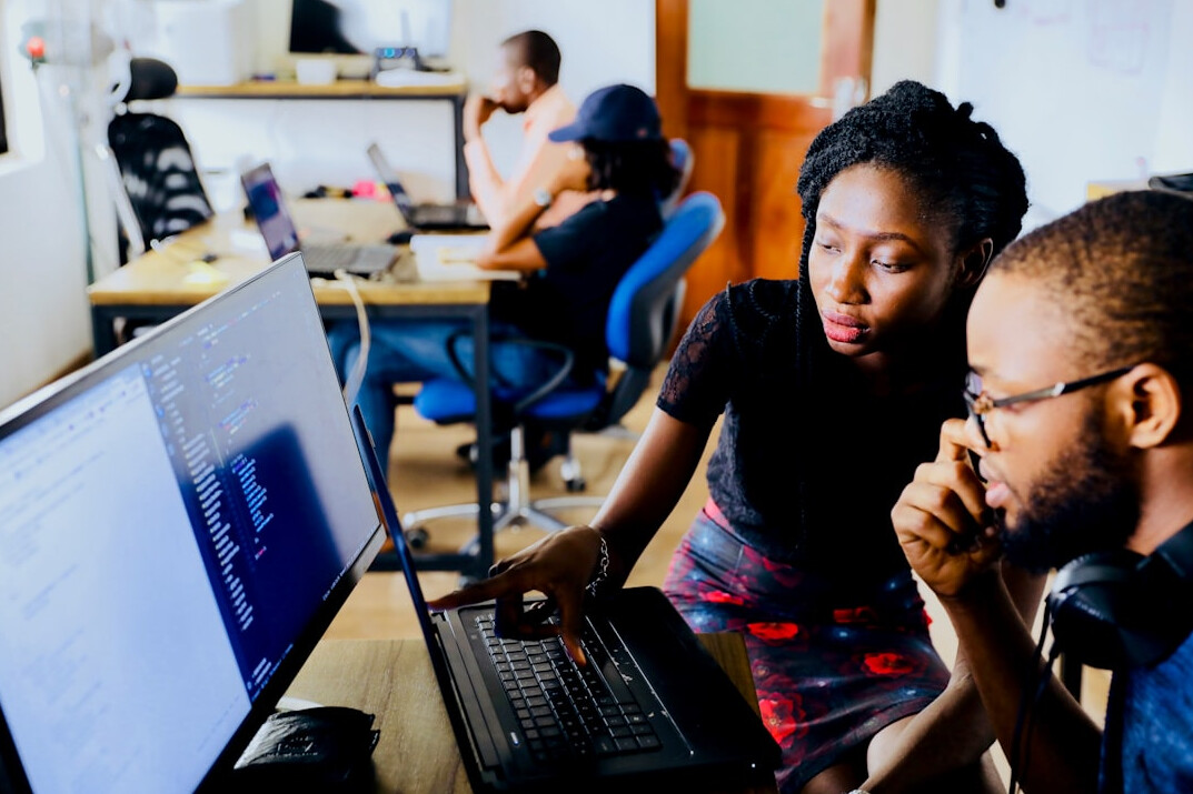 software developers at work